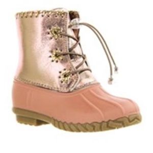 METALLIC GIRLS DUCK BOOT